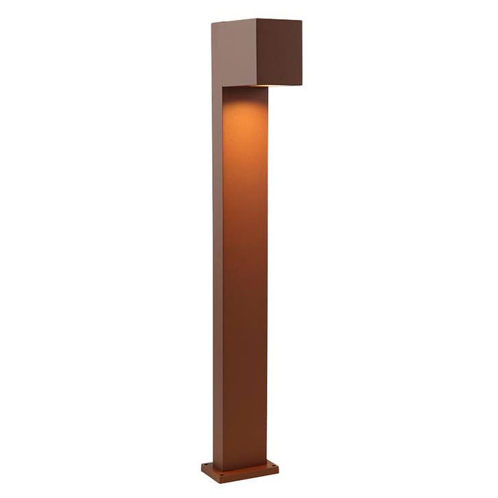 Moderne buitenlamp roestkleurig, Corella, IP54, Tuin en Terras, Buitenverlichting, Staande lamp, Nieuw, Aluminium, Ophalen of Verzenden