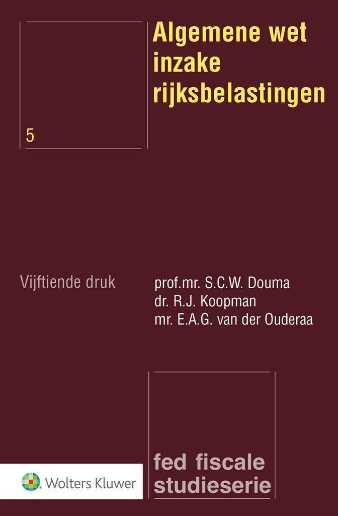 Algemene wet inzake rijksbelastingen 9789013172393, Boeken, Wetenschap, Zo goed als nieuw, Verzenden