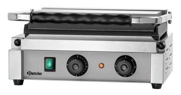 Bartscher Paninigrill-T 1 G | Glad | Grillplaten Gietijzer/G, Ophalen of Verzenden, Nieuw in verpakking