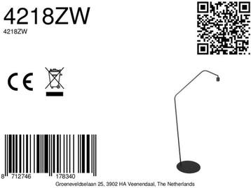 Anne Lighting ZigZag - vloerlamp - E27 - zwart - 4218ZW, Verzenden, Nieuw