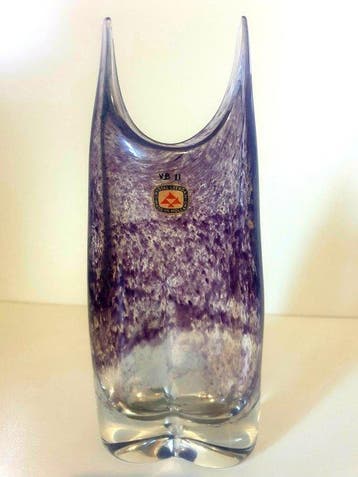 Glasfabriek Leerdam - Sybren Valkema - Balustervaas - Glas -, Antiek en Kunst