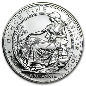 Britannia 1 oz 2005, Verzenden, Overige landen, Losse munt, Zilver
