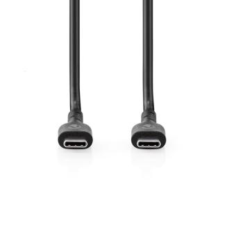 USB C naar USB C kabel | Nedis | 2 meter | USB 2.0, Verzenden, Nieuw