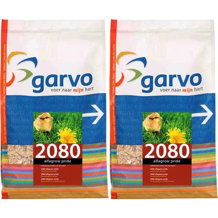 2x Garvo Vogelvoer Alfagrow Pride 4 kg, Dieren en Toebehoren, Vogels | Toebehoren, Overige typen, Nieuw, Verzenden