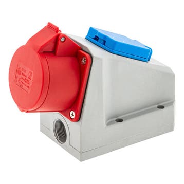Wandcontactdoos Combi - 5-Pen - 230/400V - 16A - CE Keuring, Ophalen of Verzenden, Nieuw, Universele onderdelen