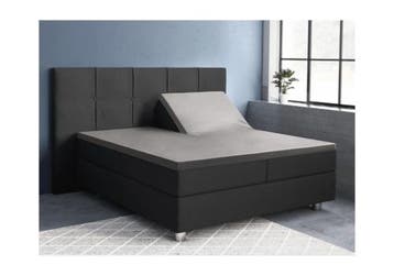 PRIMAVIERA DELUXE Splittopper Satijn Hoeslaken Grijs - 180 x, Nieuw