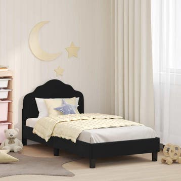 Bedframe Zwart - 80x160cm - Retourdeal OP=OP, Kinderen en Baby's, Kinderkamer | Bedden, Nieuw, 70 tot 85 cm, Ophalen of Verzenden