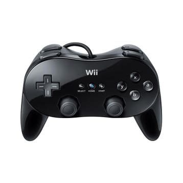 Wii Classic Pro Controller Zwart (Wii Accessoires), Spelcomputers en Games, Ophalen of Verzenden, Zo goed als nieuw