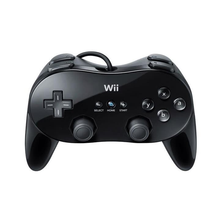 Wii Classic Pro Controller Zwart (Wii Accessoires), Spelcomputers en Games, Spelcomputers | Nintendo Wii, Zo goed als nieuw, Ophalen of Verzenden