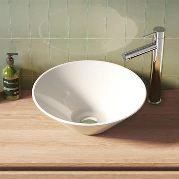 Brauer Fjord Waskom - Rond - 42 cm - Keramiek - Hoogglans -, Ophalen of Verzenden, Nieuw