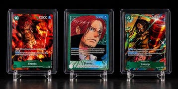 Bandai - 3 Card - One Piece - Shanks Foil, Full art,, Nieuw