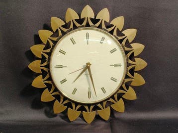 Wandklok - Westclox Ltd - Vintage Messing - 1960-1970, Antiek en Kunst