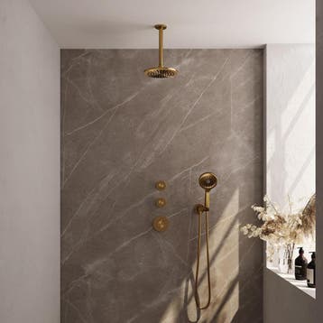 Brauer Gold Carving Thermostatische Regendoucheset Inbouw -, Ophalen of Verzenden, Nieuw