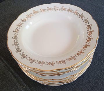 Richard Ginori - Eetservies voor 12 (12) - Keramiek - Gouden