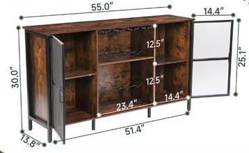 Massief Houten Wijnkast voor Thuis of Bar, Verzenden, Nieuw