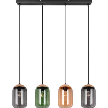 LED Hanglamp - Hangverlichting - Trion Crog - E27 Fitting -, Ophalen of Verzenden, Nieuw, Metaal, Overige fittingen