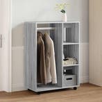 vidaXL Kledingkast 80x40x110 cm bewerkt hout grijs sonoma, Huis en Inrichting, Kasten | Kledingkasten, Verzenden, Nieuw