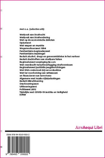 Strafrecht & strafvordering / 2020/2021 / Ars Aequi, Verzenden, Zo goed als nieuw