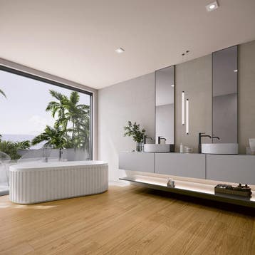 Vloertegel Baldocer Opal Houtlook Honey Eiken R9 15x90, 60 cm of meer, Keramiek, Nieuw, 10 m² of meer