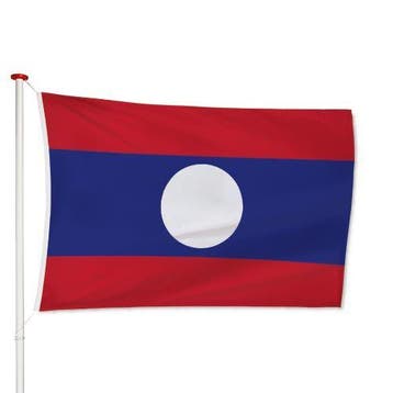 Laotiaanse Vlag 40x60cm, Verzenden, Nieuw