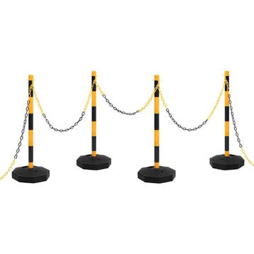 vidaXL Kettingpalenset met kunststof ketting 10 m, Verzenden, Nieuw