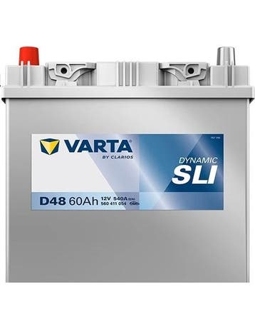 Varta Auto accu 12 volt 60 Ah SLI Dynamic type D48, Auto-onderdelen, Accu's en Toebehoren, Ophalen of Verzenden, Nieuw