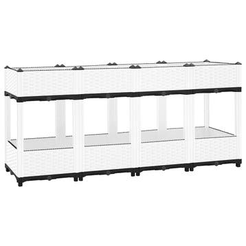 vidaXL Plantenbak verhoogd 160x40x71 cm polypropeen, Tuin en Terras, Kunststof, 100 cm of meer, Verzenden, Nieuw