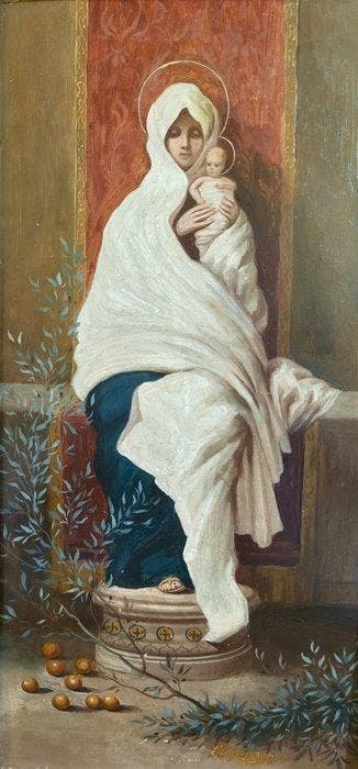 Scuola Italiana (XX), Da Nicolò Barabino - Madonna