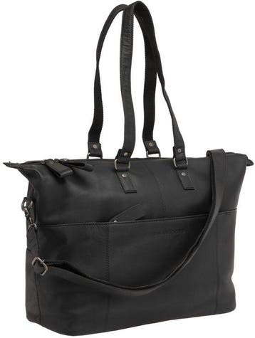New Looxs Verla fietstas laptoptas leer 21 liter zwart, Verzenden, Nieuw