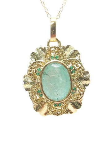 Zonder minimumprijs - Hanger - 9 kt. Zilver, Geel goud