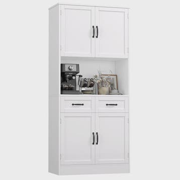 Stijlvolle Witte Keukenkast 180cm - Buffetkast met Aanrechtb, Verzenden, Nieuw