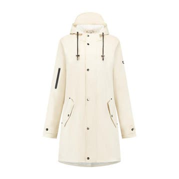 Mirage Rainfall trenchcoat soft touch  off-white, Caravans en Kamperen, Verzenden, Nieuw
