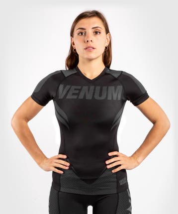 Venum ONE FC IMPACT Rashguard S/S Dames Zwart Zwart, Ophalen of Verzenden, Nieuw