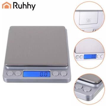 Ruhhy Digitale keukenweegschaal tot 2kg met LCD-display e..., Ophalen of Verzenden, Nieuw