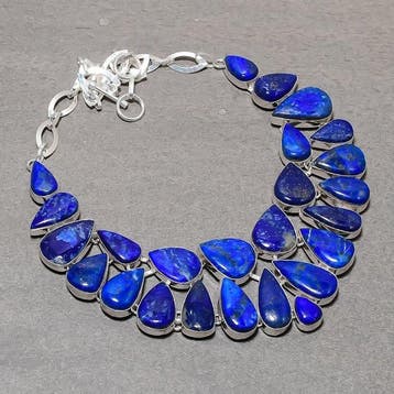 Lapis lazuli - Lapis Lazuli halsketting - Halsketting -