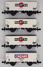 Minitrix N - 13281, 13603 - Modeltrein goederenwagon (4) -, Nieuw