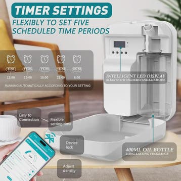 Elektrische Geur Diffuser - Wandmontage & Bluetooth Bedienin, Huis en Inrichting, Woonaccessoires | Overige, Verzenden, Nieuw