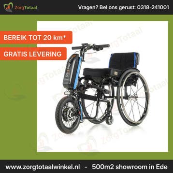 Rolstoel aankoppelbike Empulse F55 - Op snelheid fietsen m.., Diversen, Rolstoelen, Ophalen of Verzenden, Nieuw, Handbewogen rolstoel