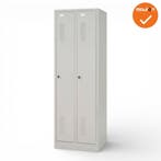 Kledingkast 2-deurs - 180x59x50 cm - Grijs (Kantoorkasten), Werkplek, Ophalen of Verzenden, Nieuw zonder verpakking, Kast