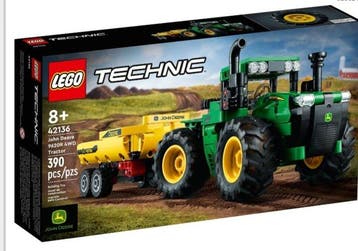 Lego Set - 42136 - Technic - John Deere 9620R 4WD Tractor -, Nieuw