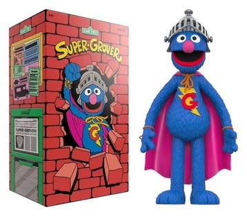 Sesame Street Supersize Vinyl Figure Super Grover 36 cm, Ophalen of Verzenden, Nieuw