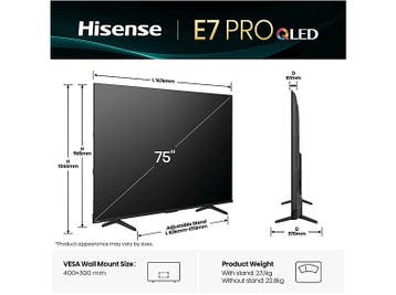Hisense - LED/QLED 70-79 Ultra HD 4K TV - 75 inch, Overige merken, Verzenden, Nieuw, 100 cm of meer