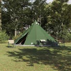 vidaXL Tipi Tent met dak met opslag Groen 560 x 560 x 300 cm, Verzenden, Nieuw, Tot en met 2