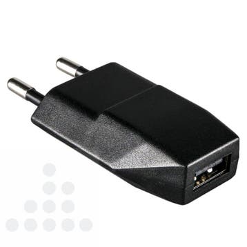 Thuislader 1xUSB smart IC 1A zwart (Printers & Inkt), Ophalen of Verzenden, Nieuw