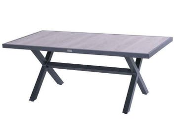 Hartman Canterbury tuintafel 186 antraciet, Nieuw, Aluminium, Eettafel, Tuinset