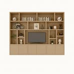 123Kast - Tv vakkenkast Osaka - 400x40x255H cm - 15 open vak, Verzenden, Nieuw