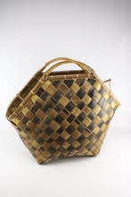 Mand - Karagumoy-bladeren - Rooster Basket, Antiek en Kunst