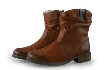 Rieker Enkellaarzen in maat 40 Cognac, Kleding | Dames, Schoenen, Overige kleuren, Verzenden, Lage of Enkellaarzen, Zo goed als nieuw