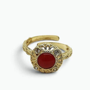 Koraal - Argento 925 - Ring - Italiaans vakmanschap