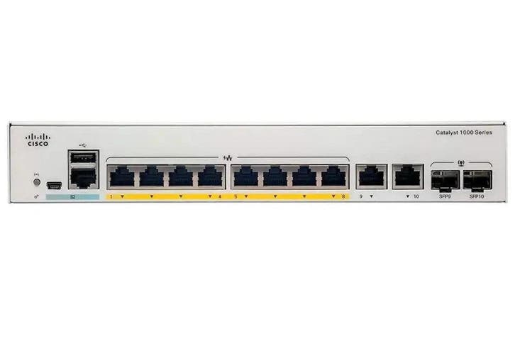 Cisco C1000-8T-E-2G-L 8-Port Gigabit Switch (Open Box), Computers en Software, Netwerk switches, Zo goed als nieuw, Ophalen of Verzenden